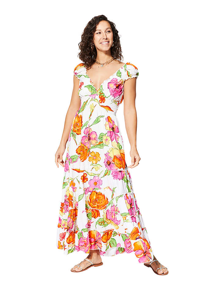 Ipanima Sukienka w kolorze białym ze wzorem rozmiar: 38/40