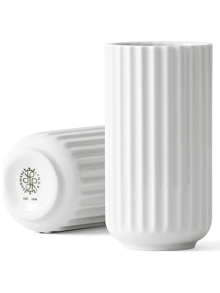 LYNGBY Wazon "Lyngby" w kolorze białym - wys. 10,5 cm rozmiar: onesize