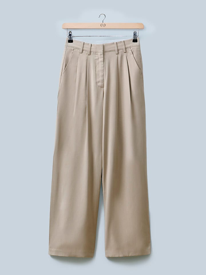 LeGer Spodnie "Elin" w kolorze beżowym rozmiar: 38