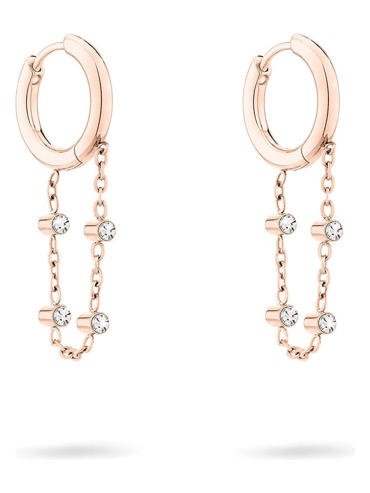 Tamaris Kolczyki-kreole ze szkłem rozmiar: onesize