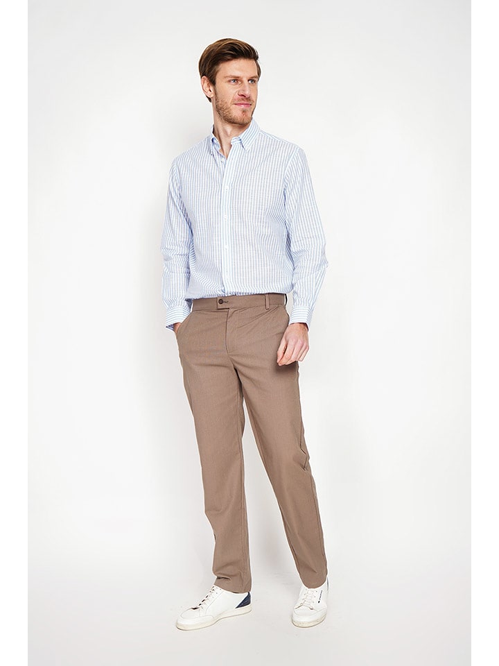 Secret du Lin Koszula w kolorze błękitno-białym rozmiar: 46