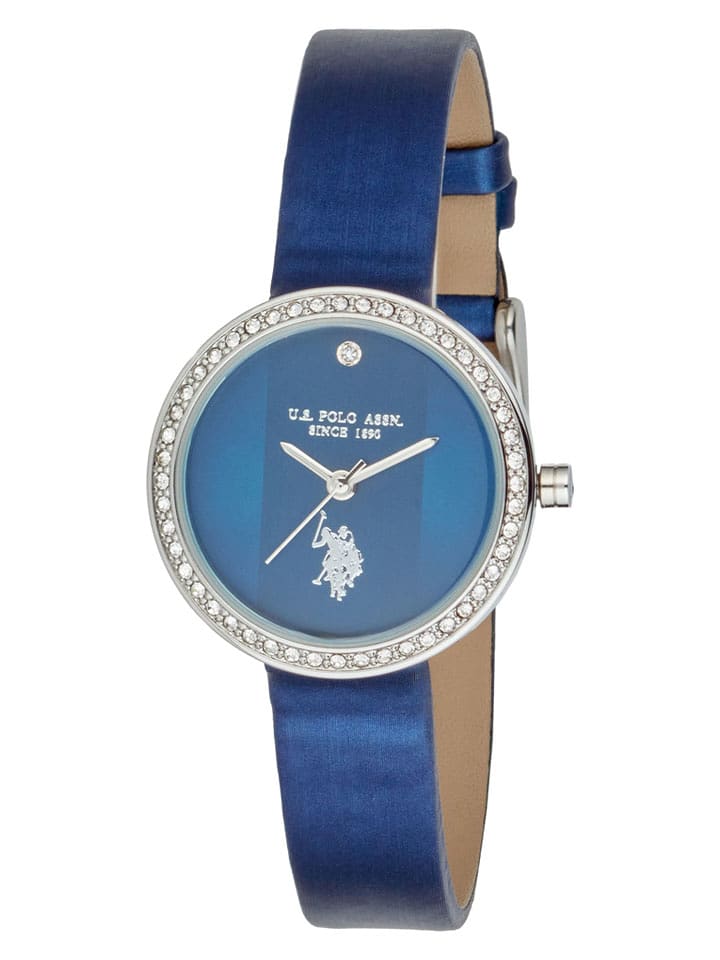 U.S. Polo Assn. Zegarek kwarcowy w kolorze srebrno-niebieskim rozmiar: onesize
