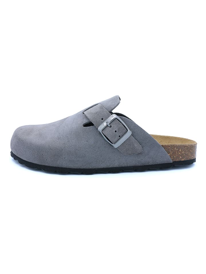 billowy Skórzane chodaki w kolorze szarym rozmiar: 41