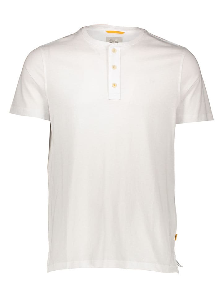 Camel Active Koszulka "Henley" w kolorze białym rozmiar: XXL