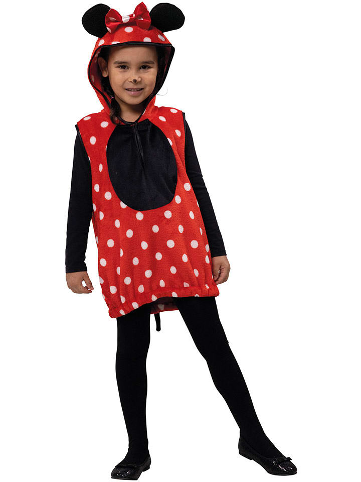Party x People Koszulka kostiumowa "Mouse Mimmi" w kolorze czerwonym rozmiar: 116