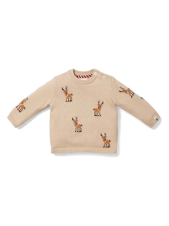 Little Dutch Sweter w kolorze beżowym rozmiar: 68