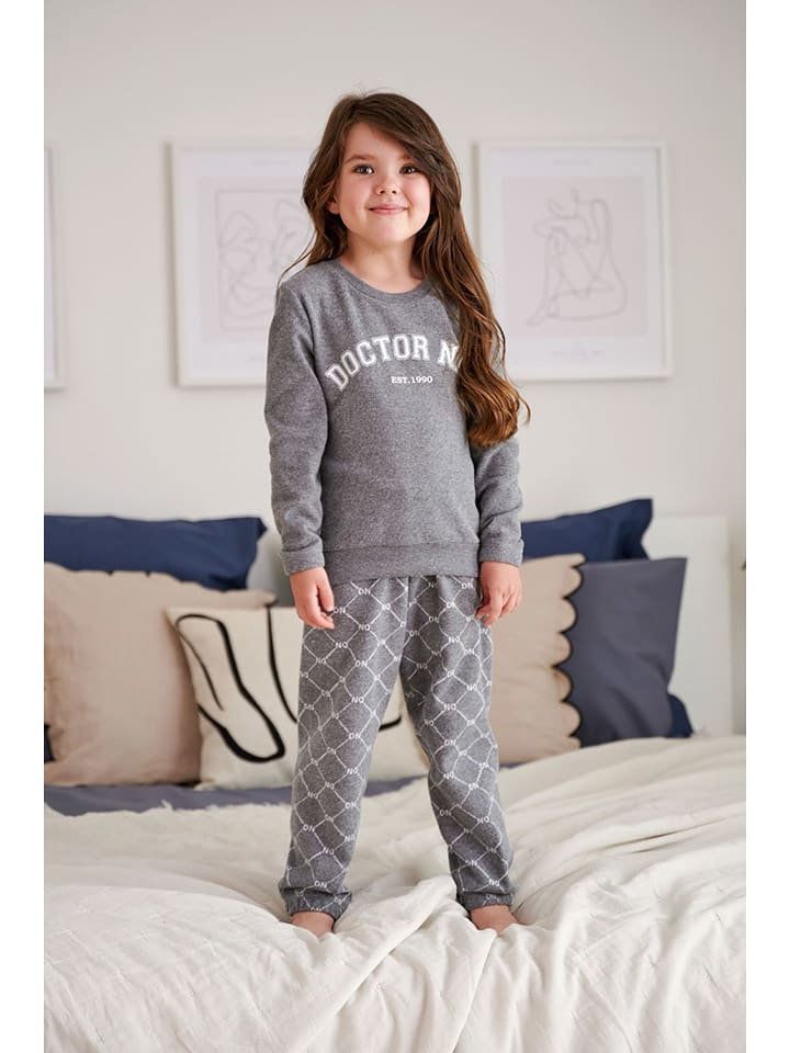 Doctor Nap Piżama w kolorze szarym rozmiar: 122/128