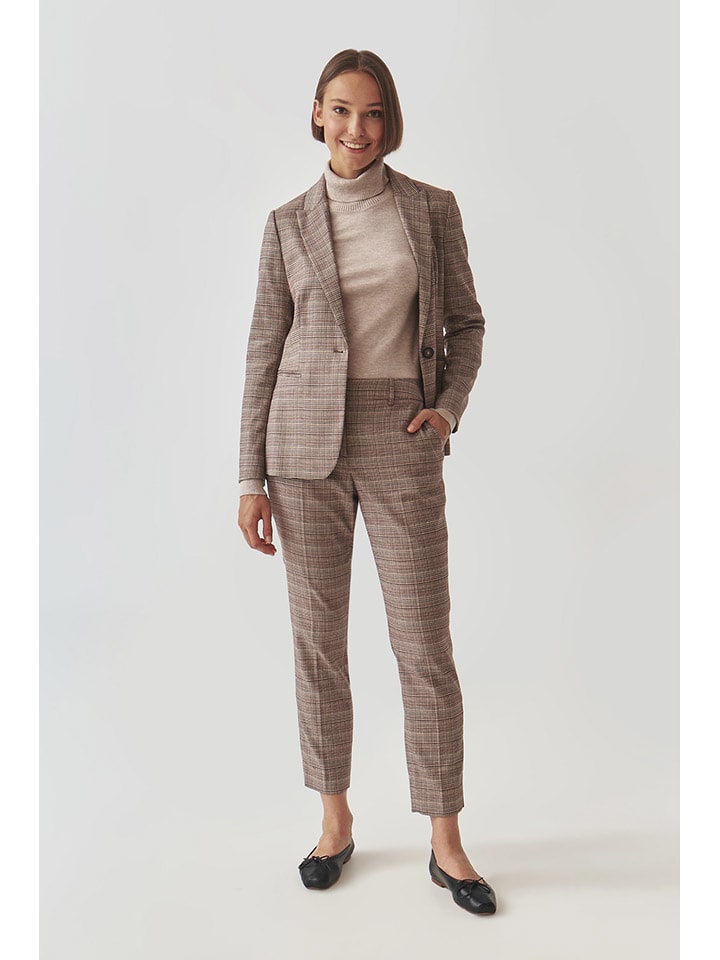 TATUUM Spodnie w kolorze czarno-czerwono-niebieskim rozmiar: 40