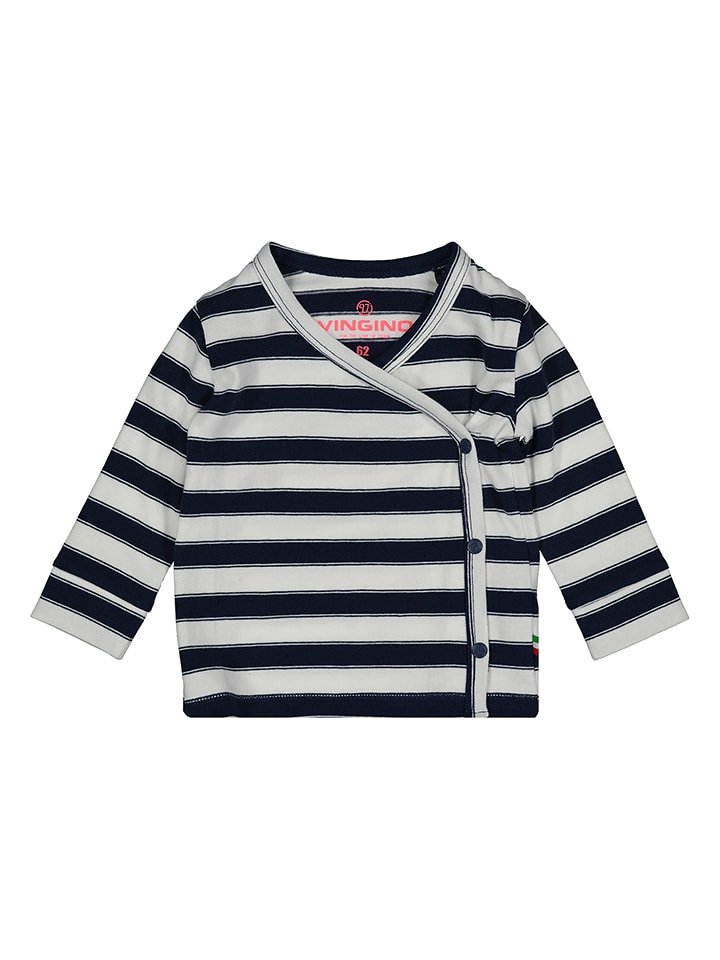 Vingino Koszulka "Jess" w kolorze szaro-granatowym rozmiar: 62