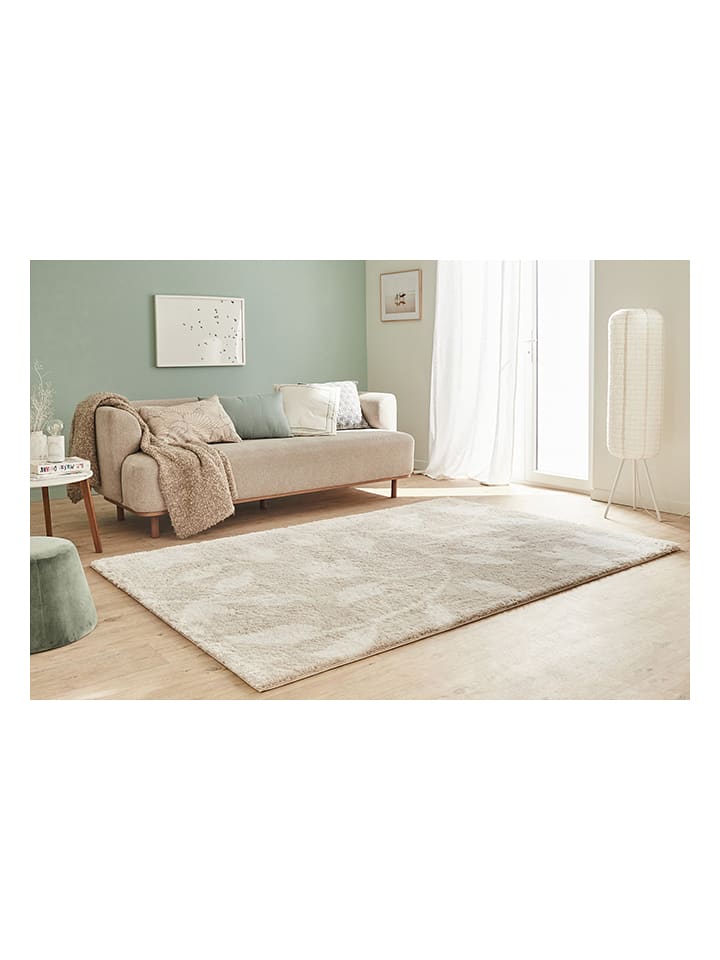 Nazar Dywan "Shaggy" w kolorze beżowo-białym rozmiar: 80x300cm