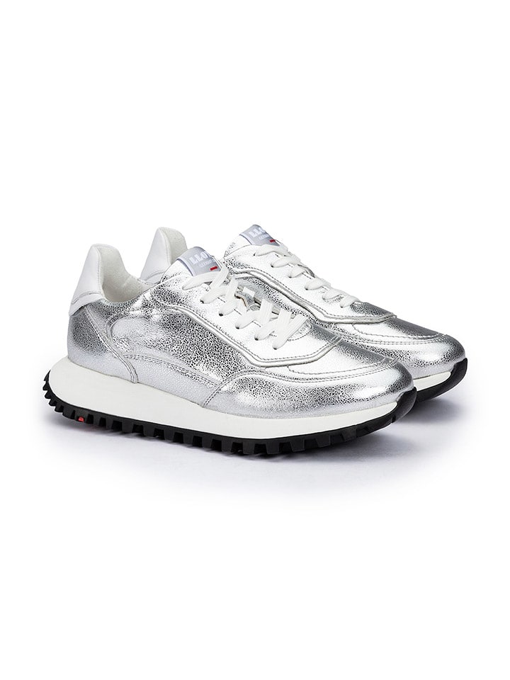 LLOYD Skórzane sneakersy w kolorze srebrno-białym rozmiar: 39