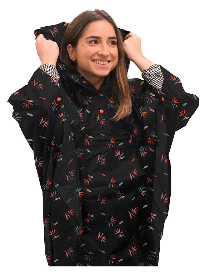 SMATI Ponczo przeciwdeszczowe w kolorze czarnym rozmiar: onesize