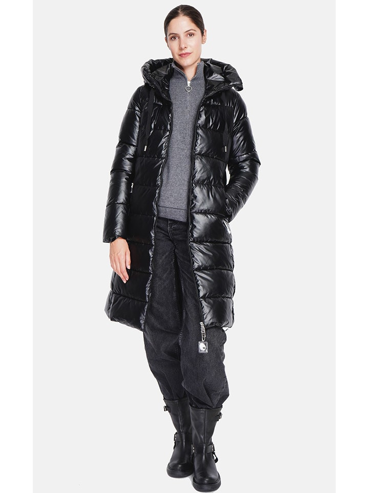 ASSUILI Płaszcz pikowany w kolorze czarnym rozmiar: 36