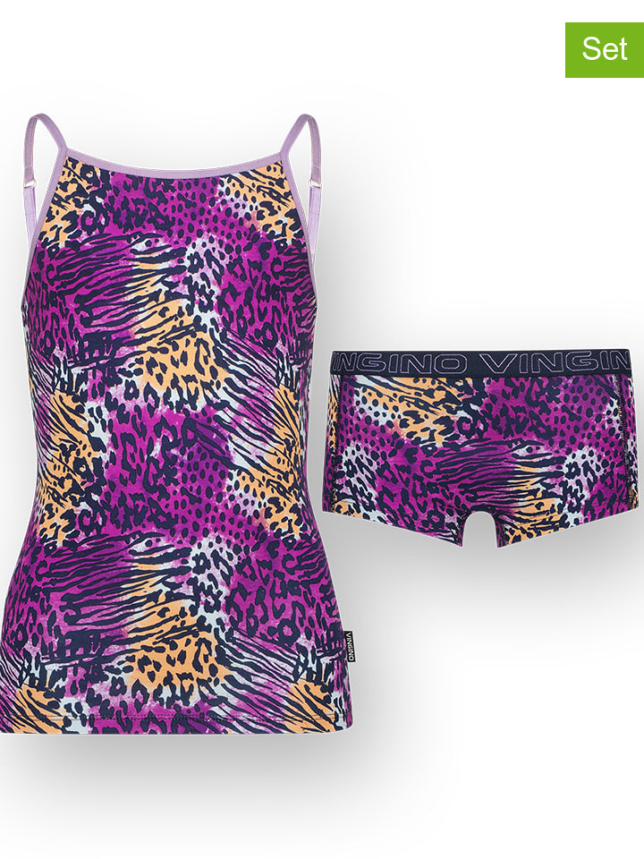 Vingino 2-częściowy zestaw bielizny w kolorze fioletowym rozmiar: 134/140