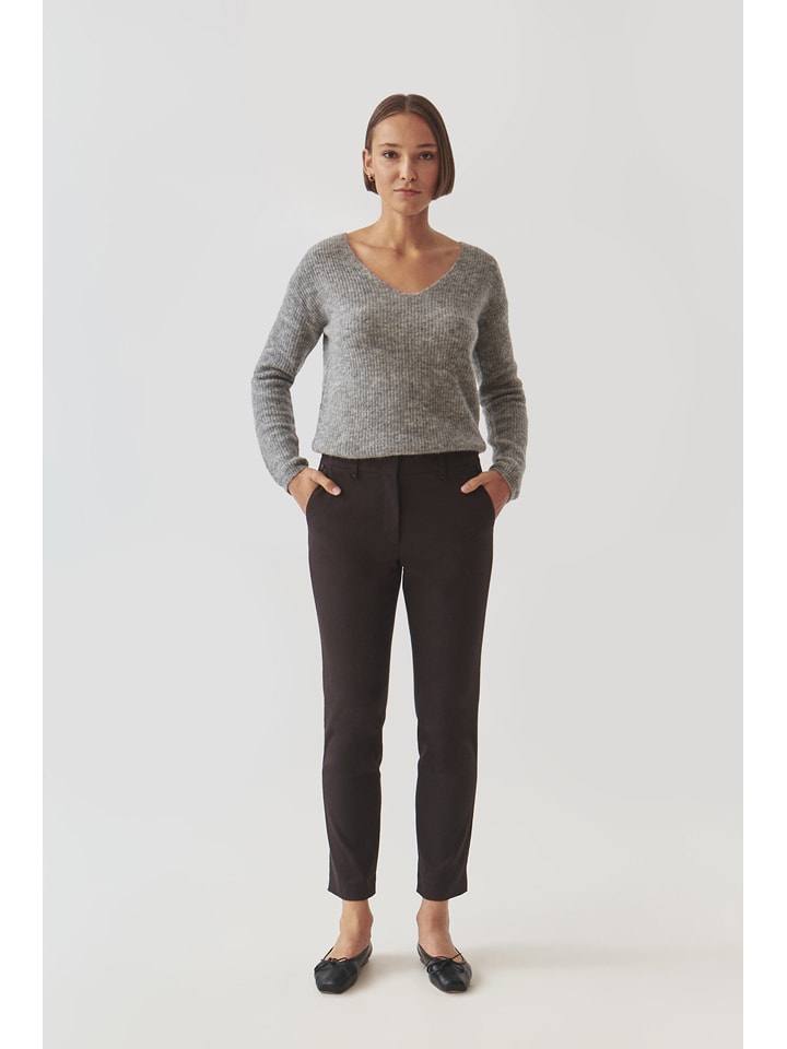 TATUUM Spodnie "Filimi" w kolorze ciemnobrązowym rozmiar: 44