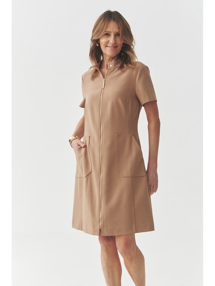 TATUUM Sukienka "Mantoki" w kolorze jasnobrązowym rozmiar: 38