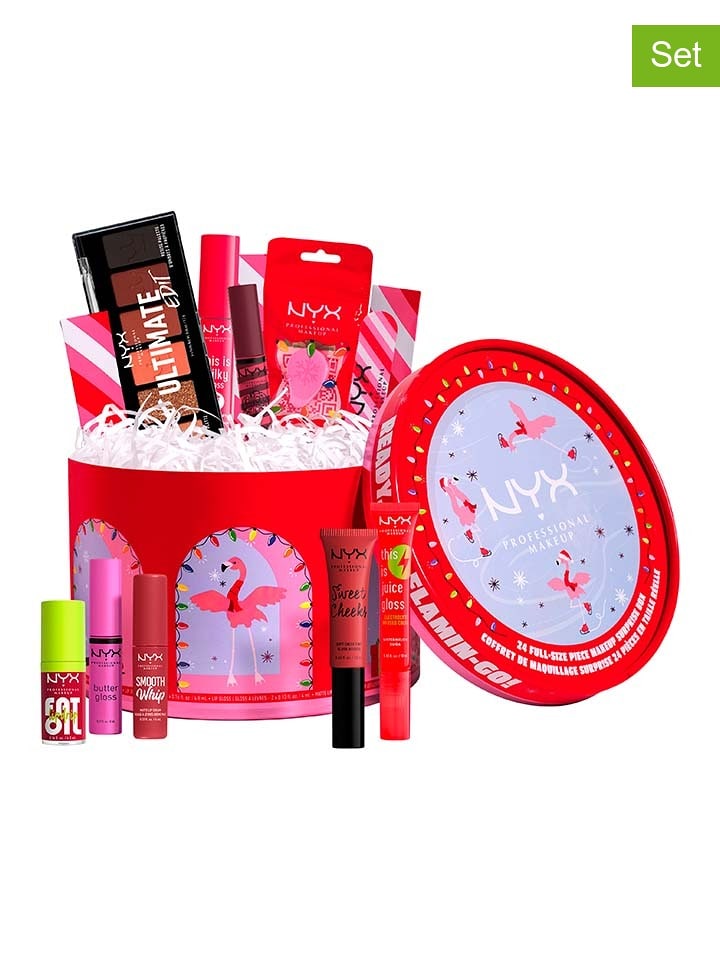 NYX 24-częściowy kalendarz adwentowy "Makeup Ready. Set. Flamin-Go!" rozmiar: onesize