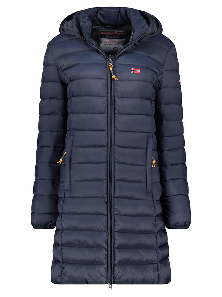 Geographical Norway Płaszcz pikowany "Atikolor" w kolorze granatowym rozmiar: XXL