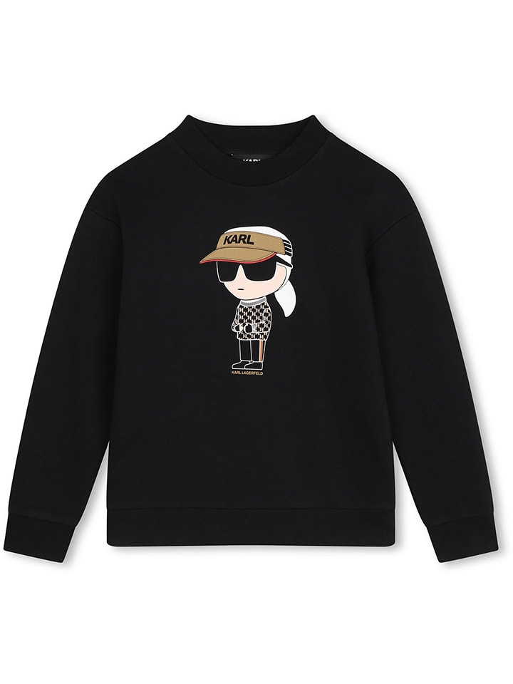 Karl Lagerfeld Kids Bluza w kolorze czarnym rozmiar: 152