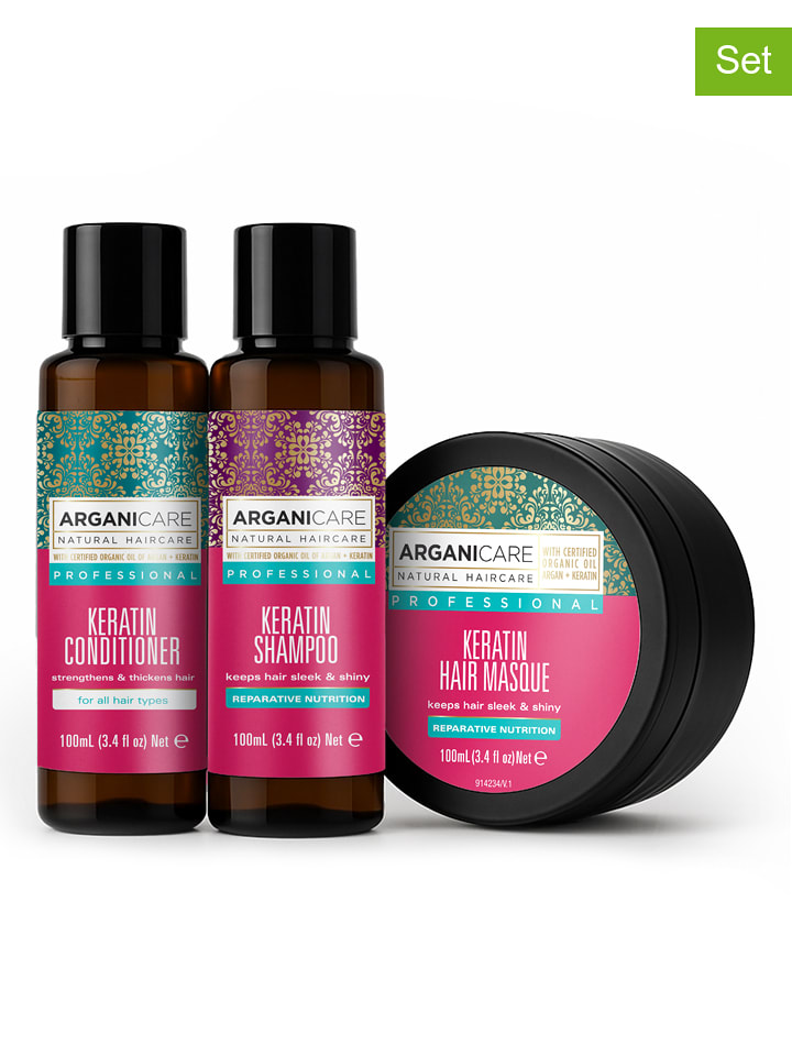 Argani Care 3-częściowy zestaw podróżny "Keratine" rozmiar: onesize