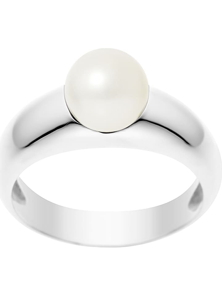 Pearl Addict Złoty pierścionek z perłą rozmiar: 50