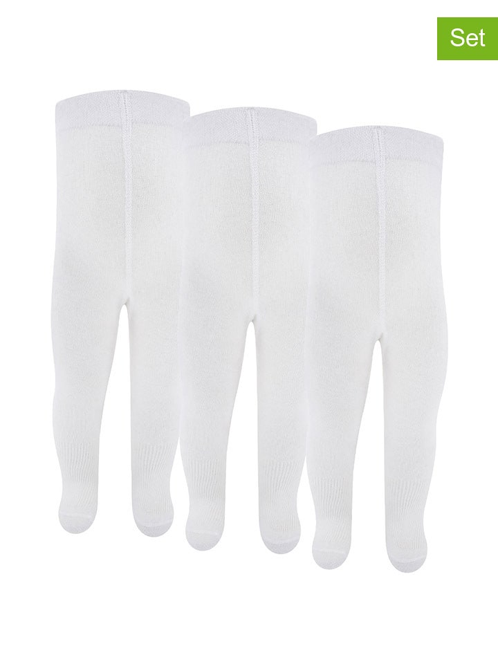 ewers Rajstopy (3 pary) w kolorze białym rozmiar: 98