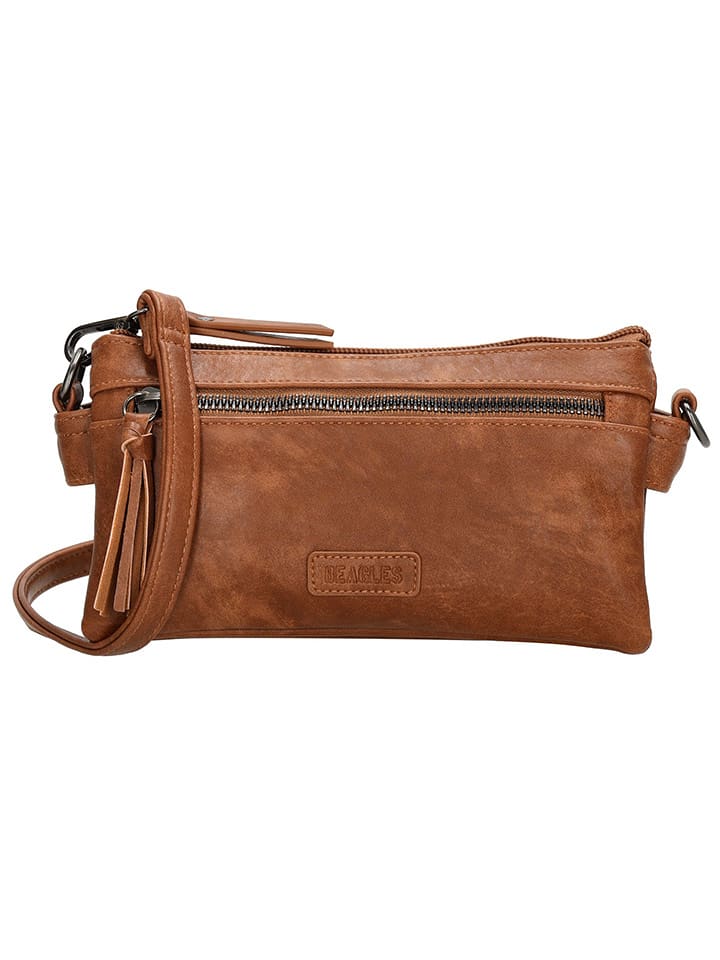 Beagles Torebka "Ferro" w kolorze jasnobrązowym - 20 x 11 x 3 cm rozmiar: onesize