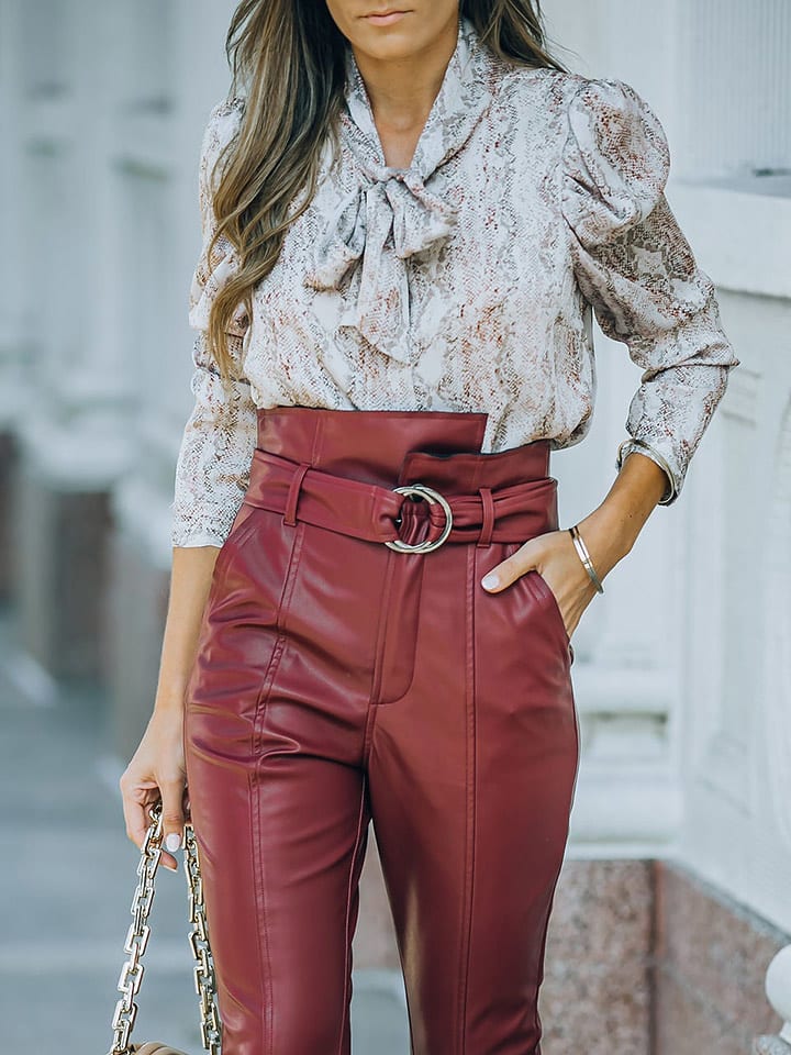 LA Angels Bluzka w kolorze biało-brązowym rozmiar: M