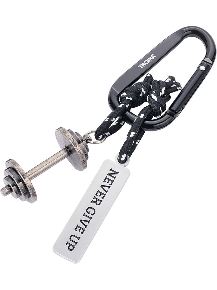 Troika Brelok w kolorze srebrno-czarnym do kluczy rozmiar: onesize