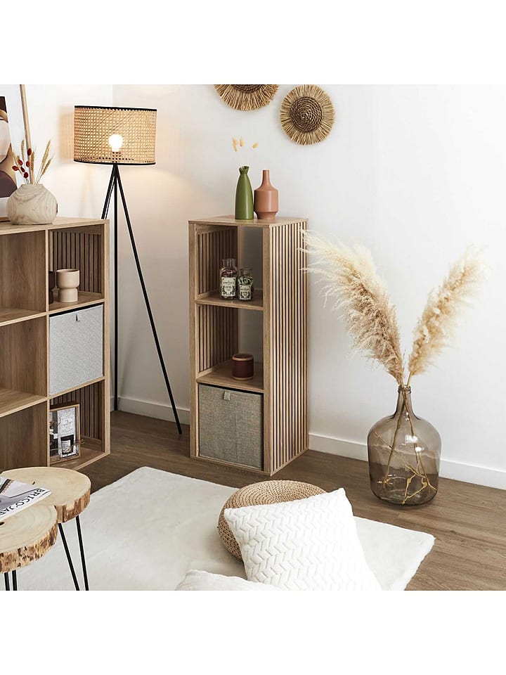 THE HOME DECO FACTORY Regał stojący w kolorze jasnobrązowym - 38,5 x 99 x 32 cm rozmiar: onesize