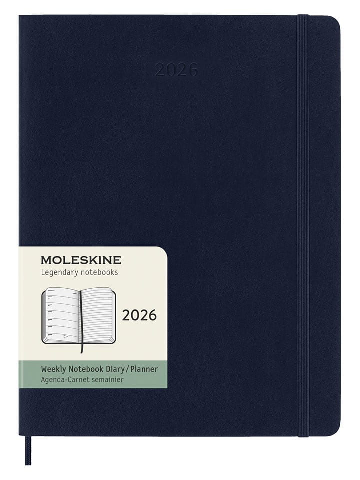 Moleskine Planer tygodniowy "2026" w kolorze granatowym - 19 x 25 cm rozmiar: onesize
