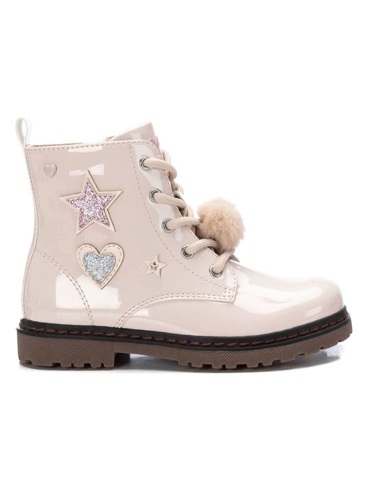 XTI Kids Botki w kolorze beżowym rozmiar: 33