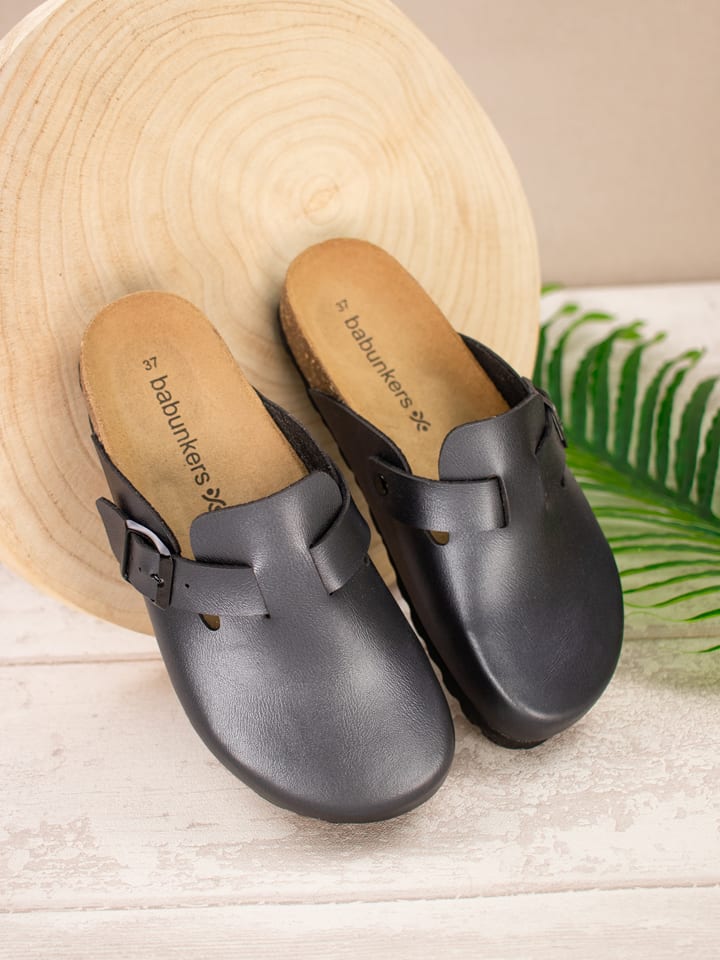 BABUNKERS Family Klapki w kolorze czarnym rozmiar: 37