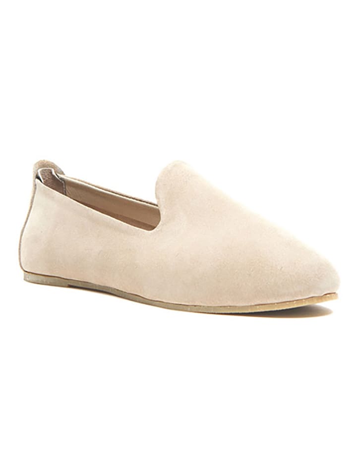 Comfortfusse Skórzane slippersy w kolorze beżowym rozmiar: 38