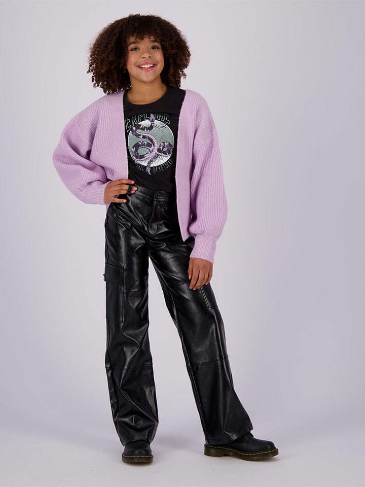 Vingino Spodnie "Sade" w kolorze czarnym ze skóry syntetycznej rozmiar: 152