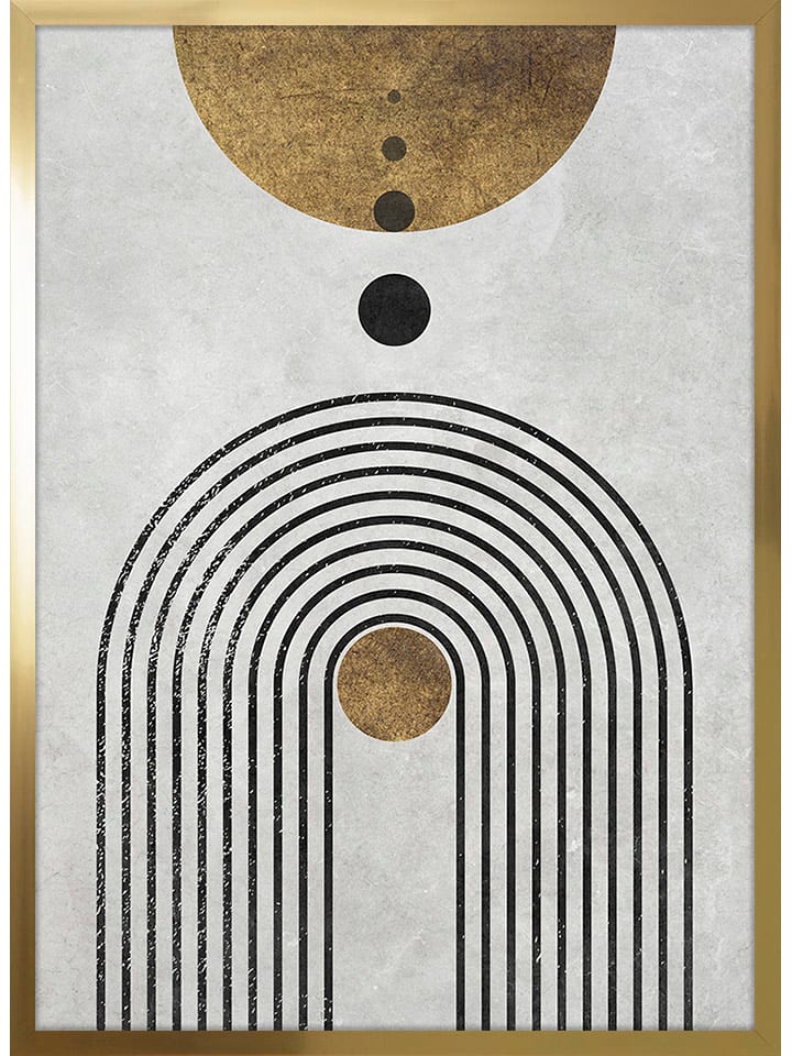 Ars Longa Druk artystyczny "Shapes zen II" w ramce - 70 x 50 cm rozmiar: onesize