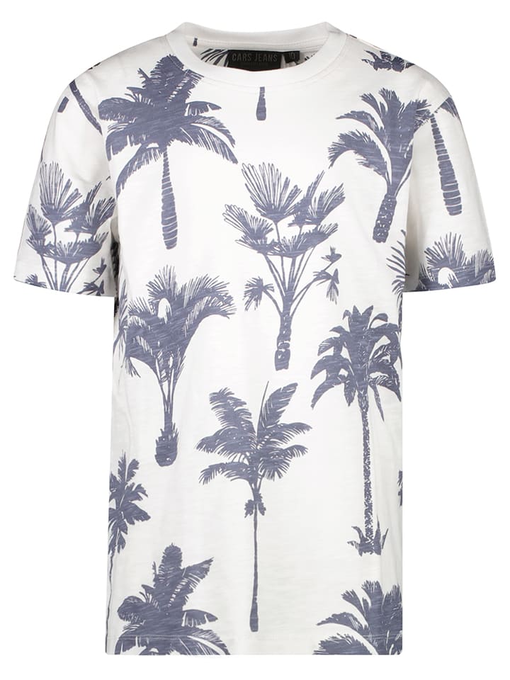 Cars Koszulka "Waswa" w kolorze biało-niebieskim rozmiar: 128