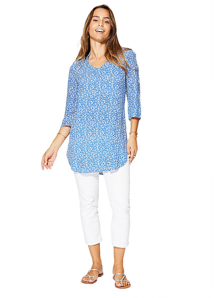 Ipanima Tunika w kolorze niebiesko-białym rozmiar: 38/40