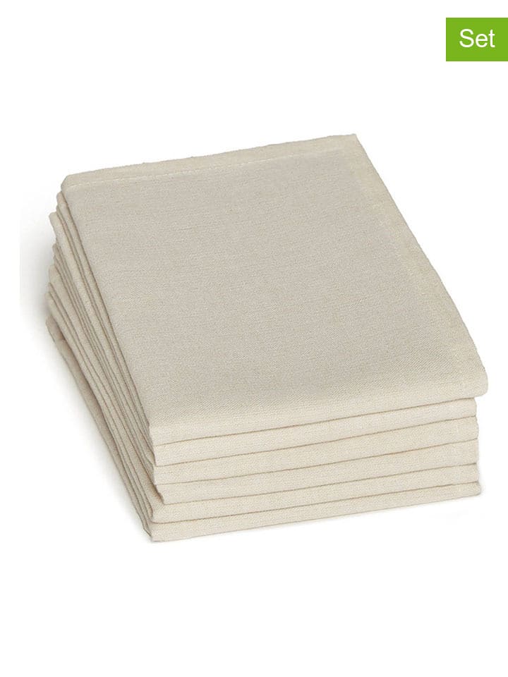 Sauter Serwetki (6 szt.) w kolorze kremowym - 40 x 40 cm rozmiar: onesize
