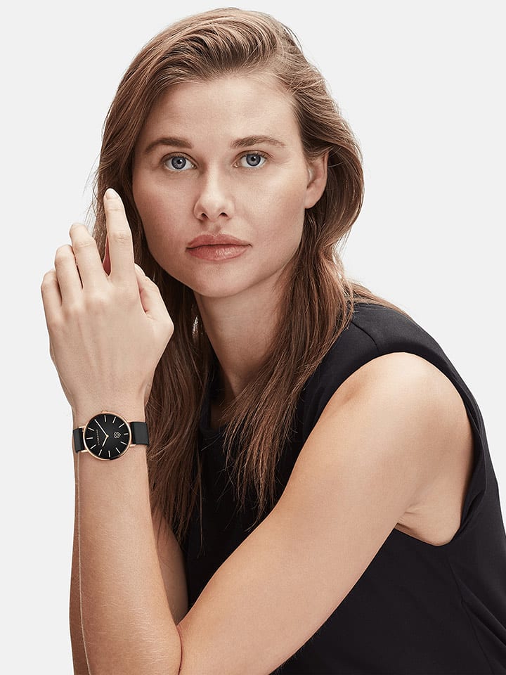 Liebeskind Zegarek kwarcowy w kolorze różowozłoto-czarnym rozmiar: onesize