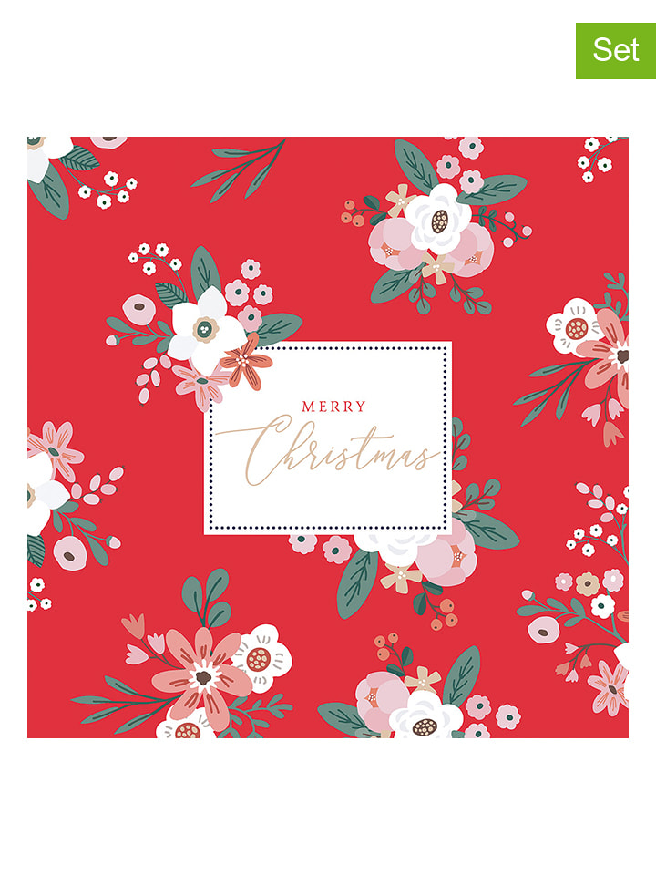ppd Serwetki (40 szt.) "Merry Christmas" w kolorze czerwonym rozmiar: onesize