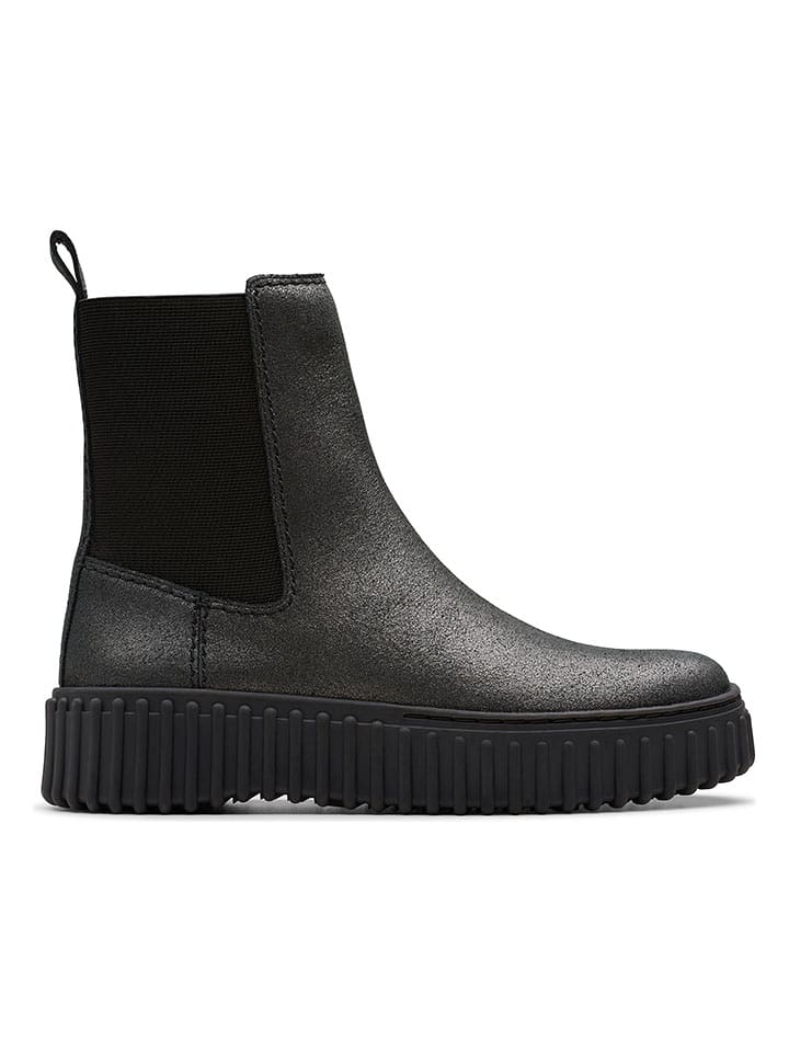 Clarks Skórzane sztyblety "Torhill Maple" w kolorze czarnym rozmiar: 39