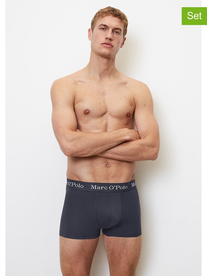 Marc O´Polo Bokserki (5 par) w kolorze granatowym i szarym rozmiar: M