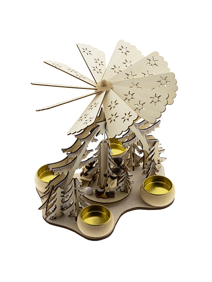 Profiline Piramida świąteczna w kolorze jasnobrązowym - 22 x 20 x 19 cm rozmiar: onesize