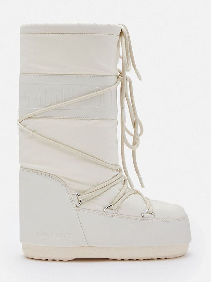 Moon Boot Kozaki zimowe "Icon" w kolorze kremowym rozmiar: 35/38