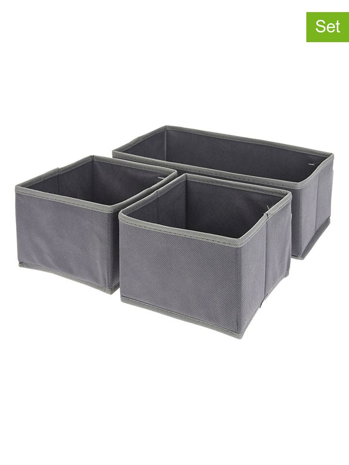 Joybos Pudełka (3 szt.) w kolorze szarym rozmiar: onesize