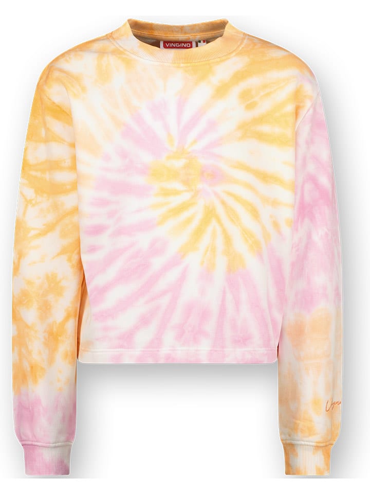 Vingino Bluza w kolorze jasnoróżowo-żółto-białym rozmiar: 164