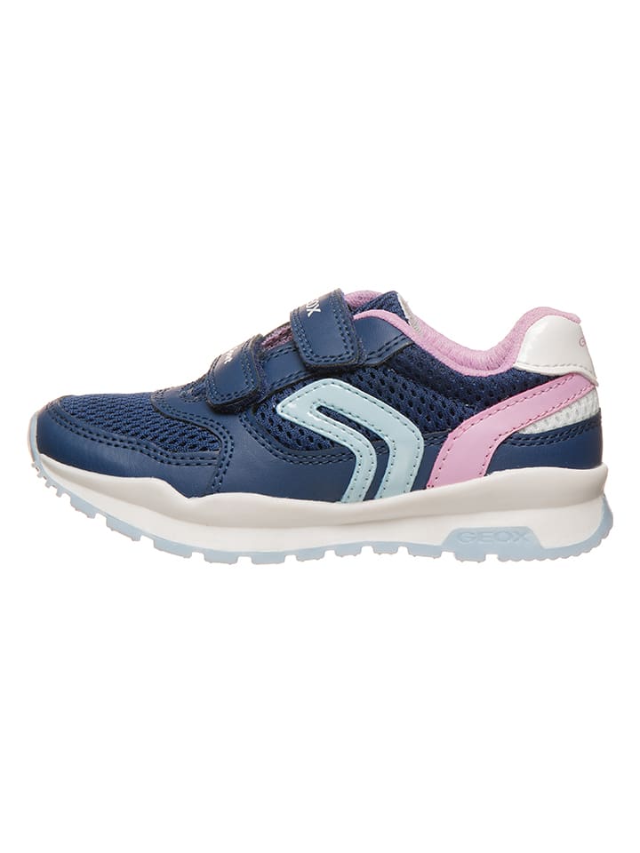 Geox Sneakersy "Pavel" w kolorze granatowo-jasnoróżowym rozmiar: 29