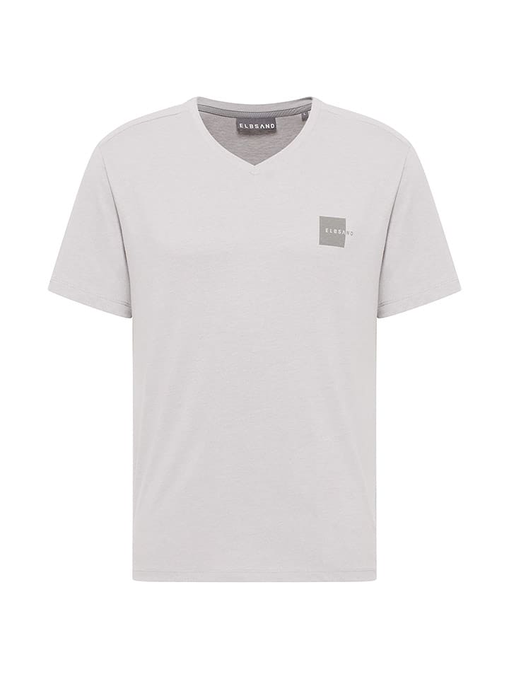 ELBSAND Koszulka "Ilmo" w kolorze szarym rozmiar: L