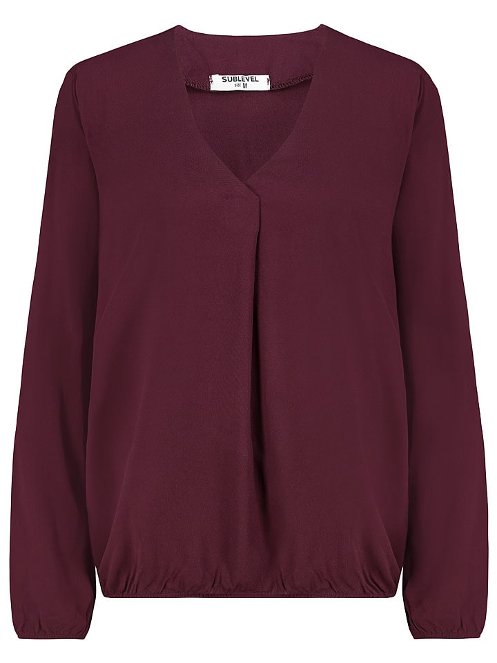 Sublevel Bluzka "Emma" w kolorze bordowym rozmiar: M